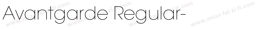 Avantgarde Regular字体转换